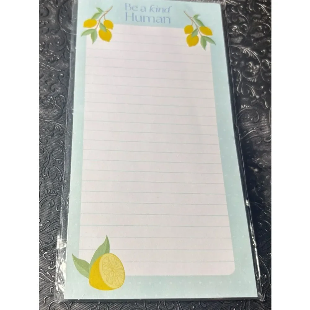 New Home Collection Yellow Lemon Pot Holders & Pot Mitt Set & Notepad 4 pc Set